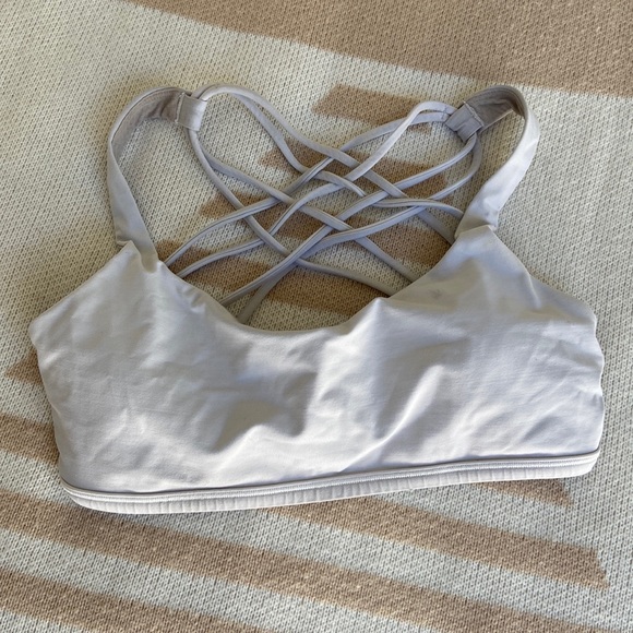 Lululemon white sports bra size 8 - Picture 1 of 2